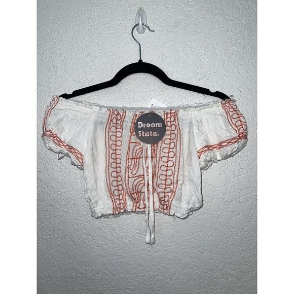Dream State Wild Child Crop Top NWTS LF $108 Festival Concert Fair Blouse 1E - Picture 1 of 8